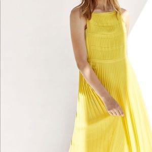 💛Massimo Dutti Yellow Maxi Dress Size 2 NWT